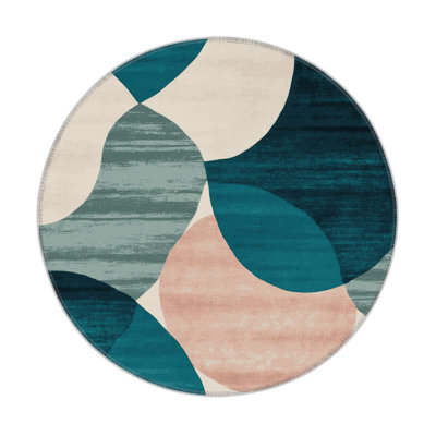 Watercolor Beige Indoor and Outdoor Area Rug
