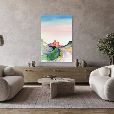 Sedona Sunset Contemporary Blue Green Mountain