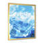 Turquoise luxueux abstrait fluide II - peinture sur toile-67359261-67359278