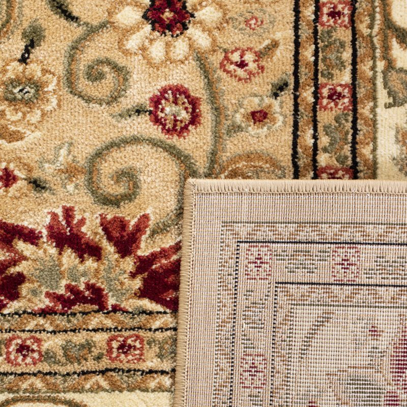 Lyndhurst Oriental Area Rug In Beige / Ivory, Rectangle 183 x 274 cm