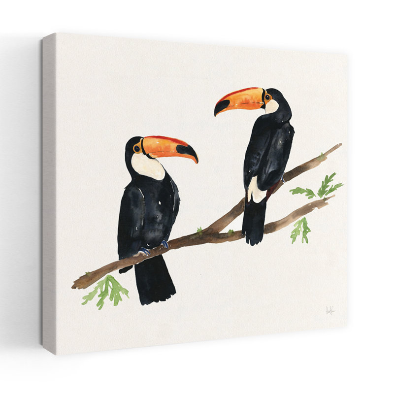 Art tropical, oiseau tropical, oiseau, art tropical, H 18 po x l 18 po