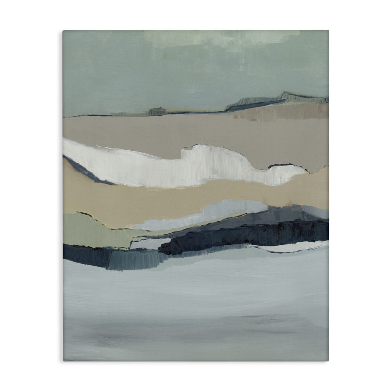 Toile d'abstraction de marée, conception par Jacob Q, H 30 po x l 24 po