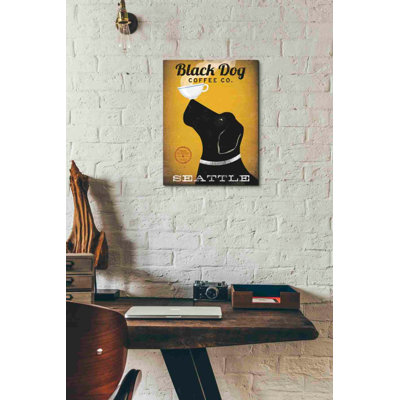 'Black Dog Coffee Co Seattle' by Ryan Fowler, Canvas Wall Art