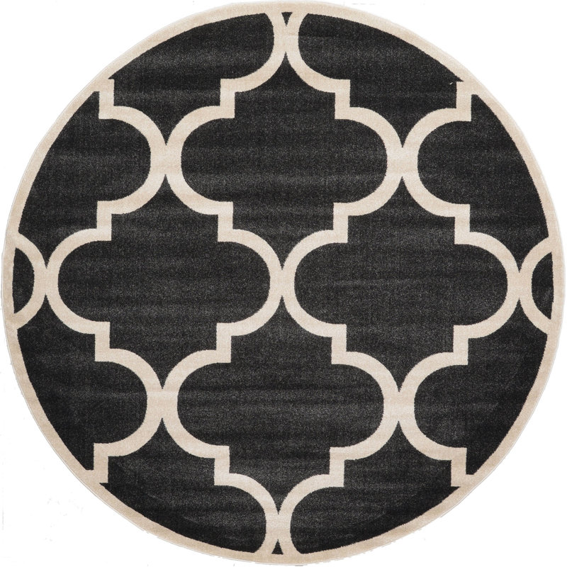 Molly Geometric Indoor Rug, Round 3'3"