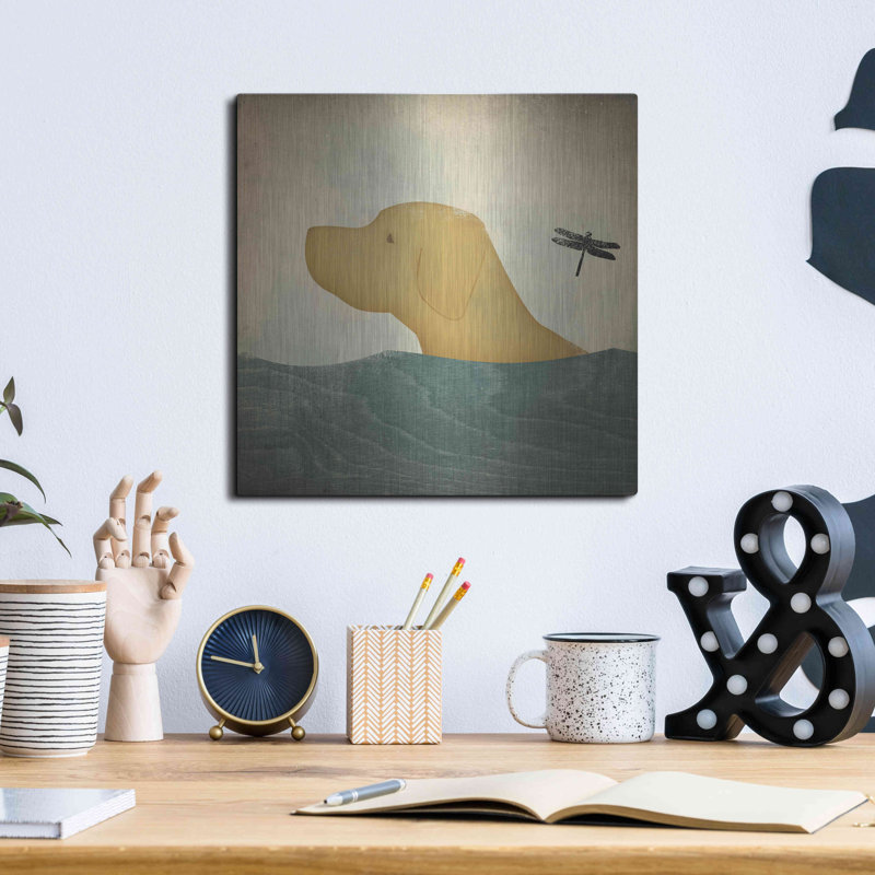 «Yellow Dog Swim» par Ryan Fowler, H 12 po x l 12 po