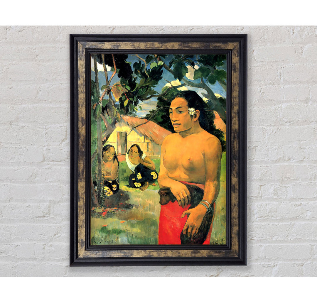 Gauguin Where Do You - Einzelner Bilderrahmen Kunstdrucke