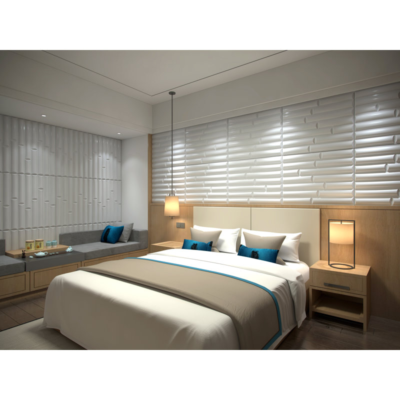 Panneau mural en bambou de 25 po x 31 po Falkirk
