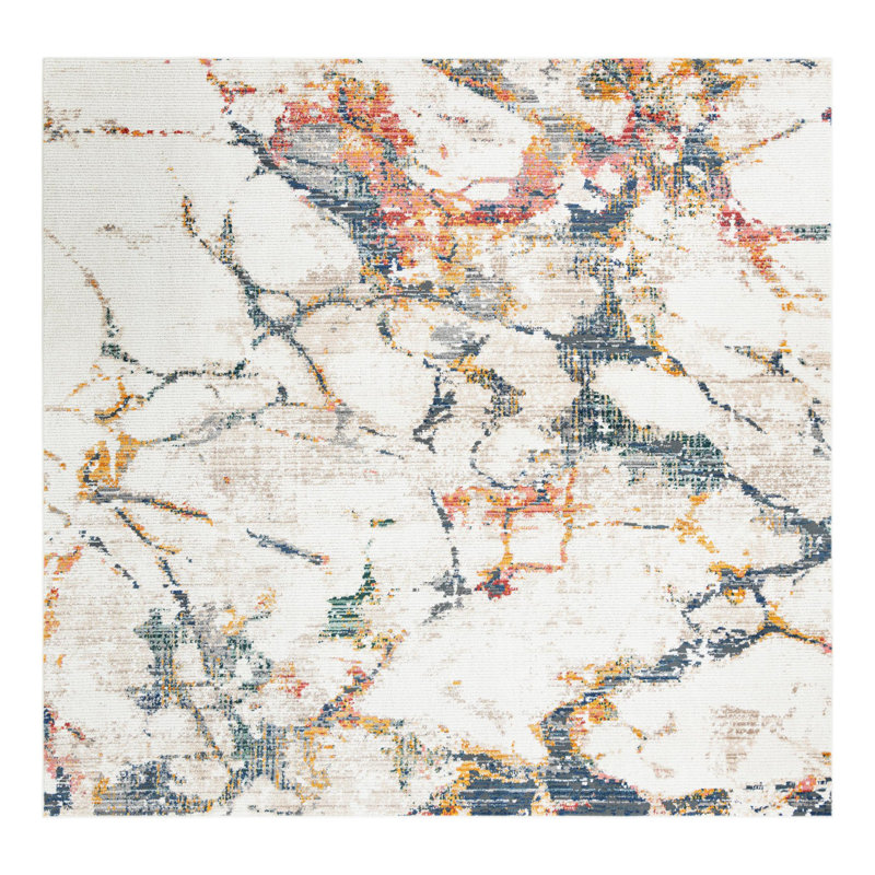 Caparro Abstract Indoor Rug, Square 10'2"