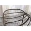 Chaise berçante d'extérieur inclinable avec rembourrage - pour le patio