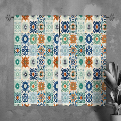 Paire de rideaux obscurcissant en polyester Yauhen