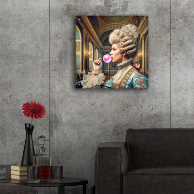 «Bubble Gum Queen» par Rey Klimt, art mural en verre acrylique