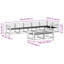 410 cm W Solid Wood Patio Corner Sofa