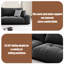 Coussin modulaire noir 100% polyester-109304817-109304816