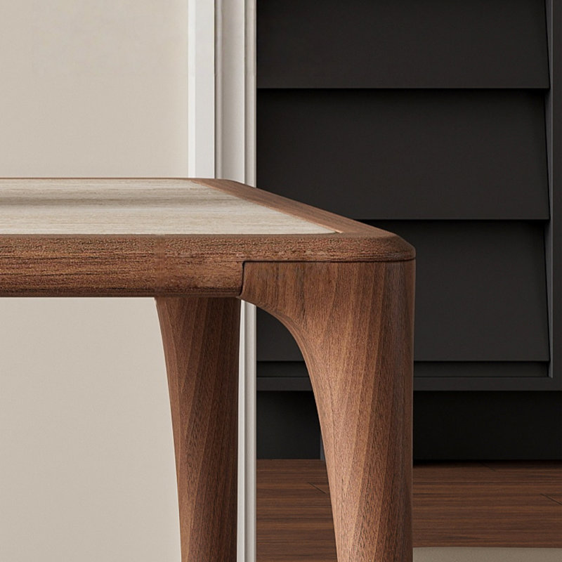 Simple and Retro Solid Wood Dining Table