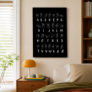Affiche éducative American Alphabet