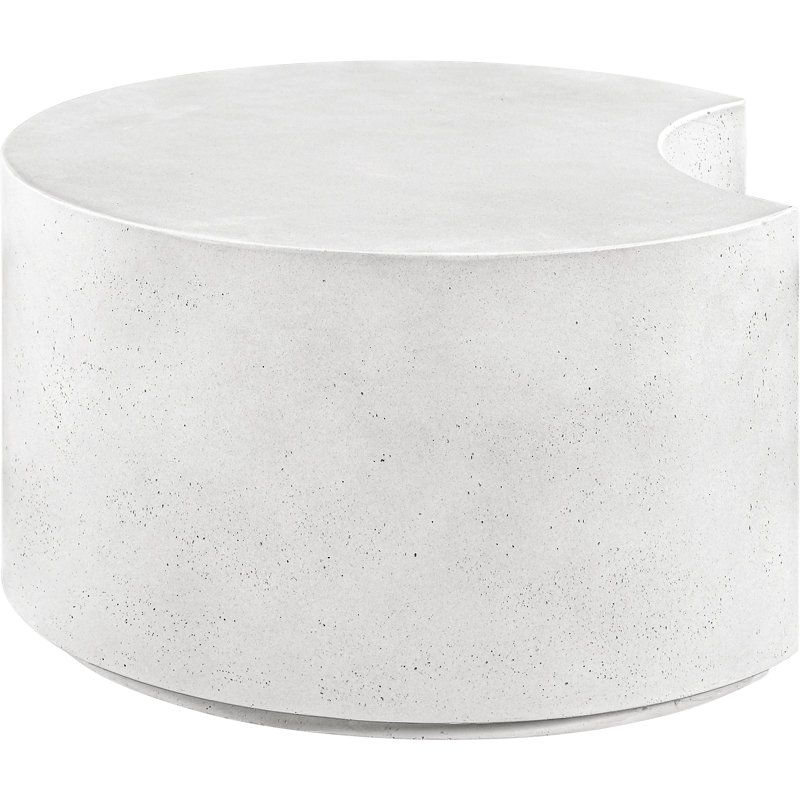 Table basse d'intérieur et d'extérieur en béton Imperia