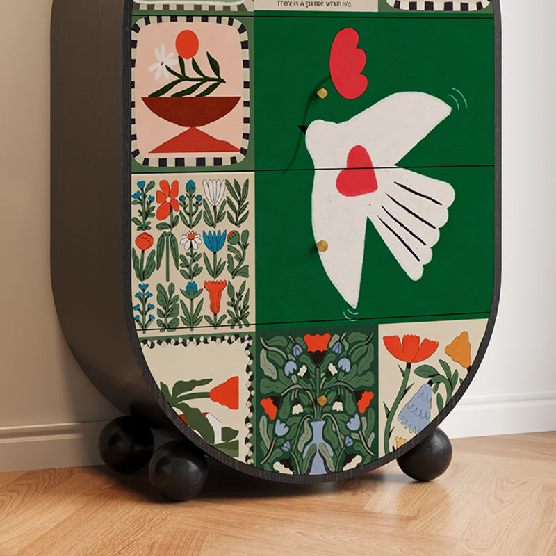 Armoire de rangement 4 tiroirs French