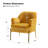 Cleo 26" Wide Contemporary Chair with Recessed Arms-398930836