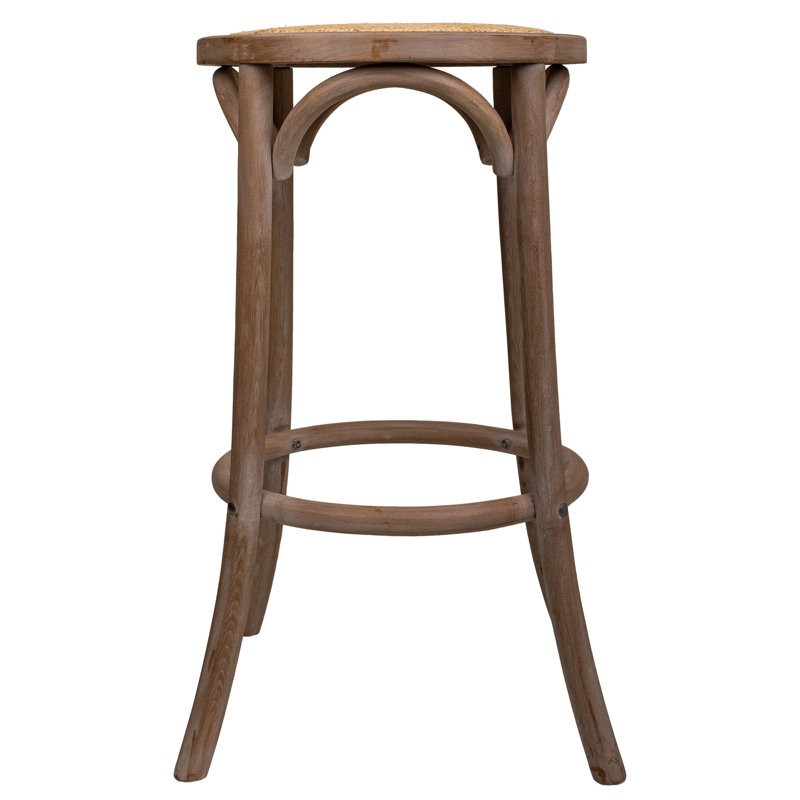 Solid + Manufactured Wood Accent Stool