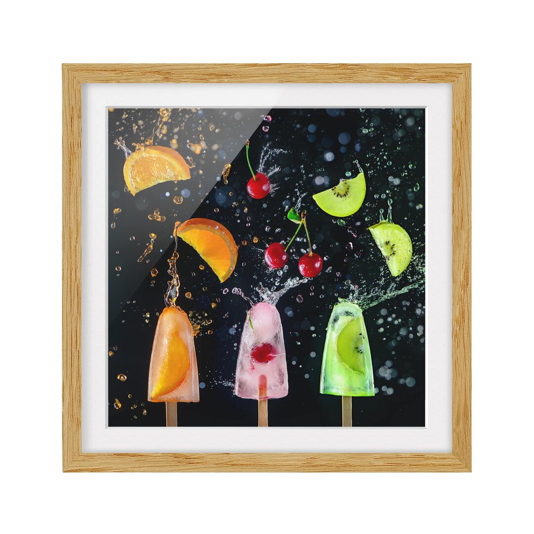 Gerahmtes Poster Ice Lolly