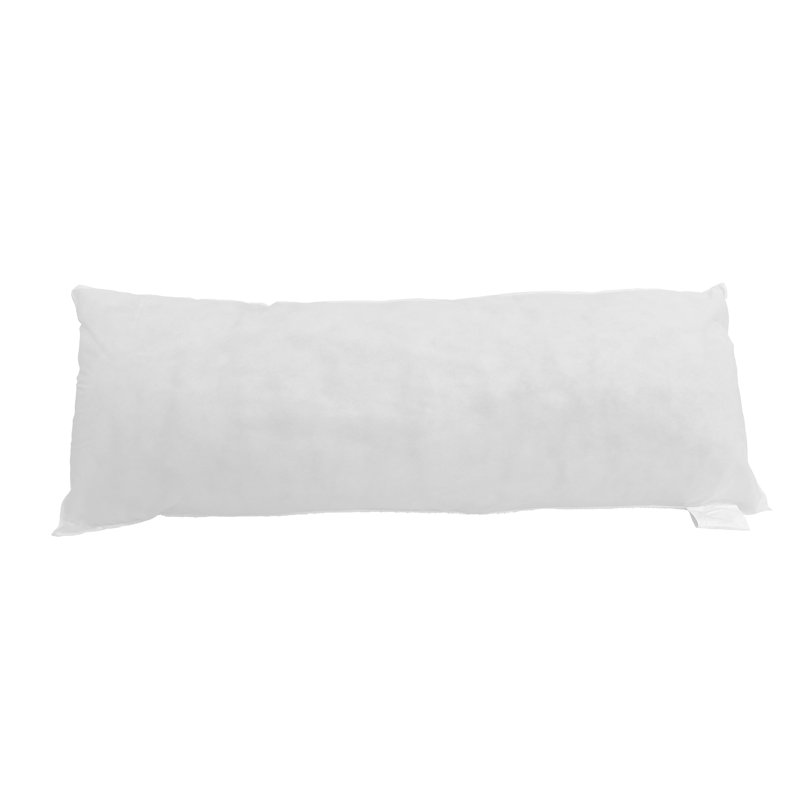 Coussin intérieur / extérieur en polyfill blanc, Rectangle H 12 po x l 28 po, Polyester