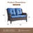 Ambarvale 53'' Wide Straight Wicker Loveseat with Cushions-271303438-276452152