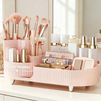 Plastic Compartment Makeup Organiser