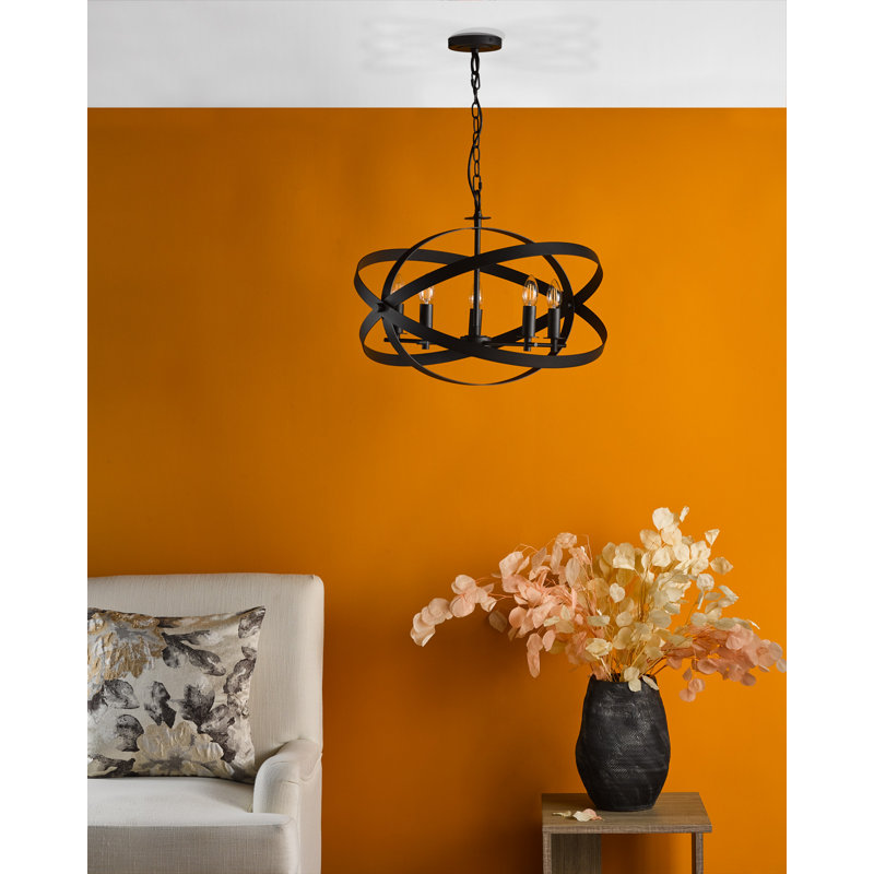 Anjulie - Light Pendant, 5, Matte Black