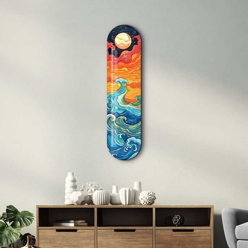 Peinture décorative en verre trempé