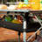 Ajla Portable Ajla With Adjustable Legs, Lightweight Aluminum Folding Table, Rectangular
