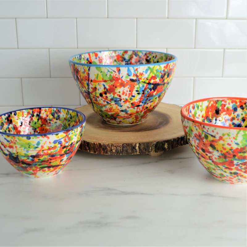 Pintura 3 Piece Assorted Stacking Bowl Set