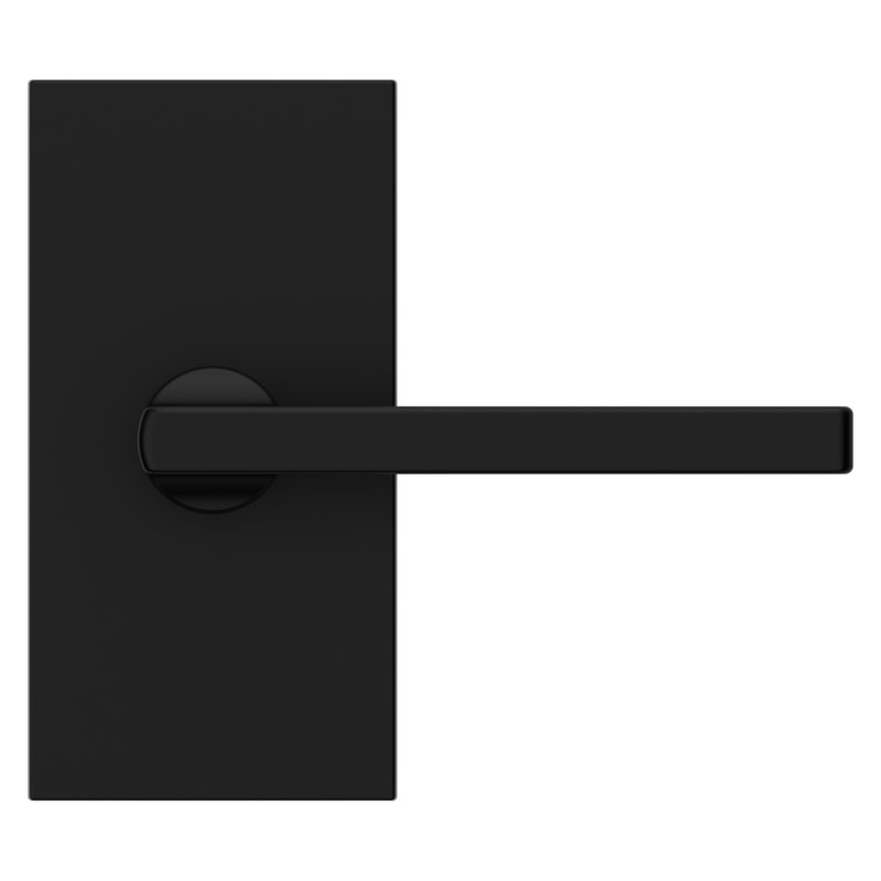 5 H X 5.53125 W X 5 Double Dummy Door Lever, Satin Black