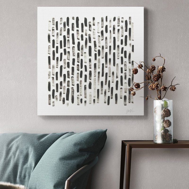 Impression sur toile tendue « Mixed signaux IX », H 16 po x l 16 po x P 1 po