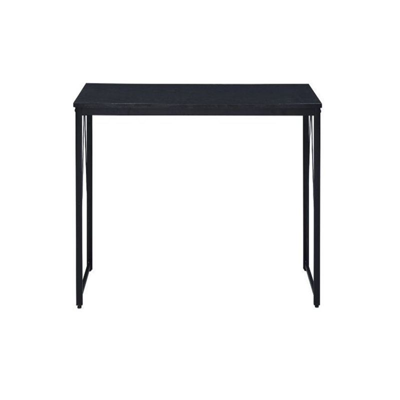Fey Rectangular Writing Desk, Black, 28" H x 47" W x 18" D