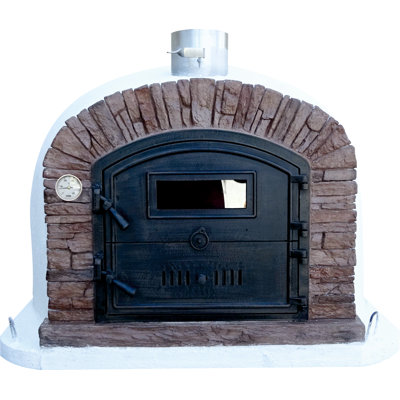 Authentic Pizza Ovens Ventura Steel Built-In and Countertop Wood Burning Pizza Oven