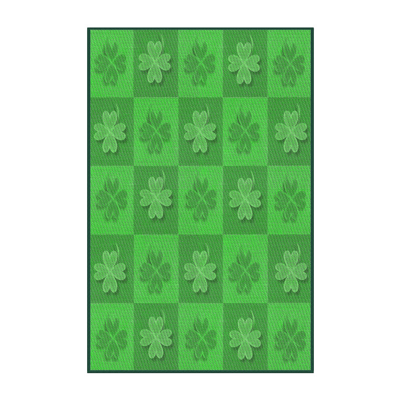 Tapis floral vert mer, Rectangle 8 pi x 12 pi