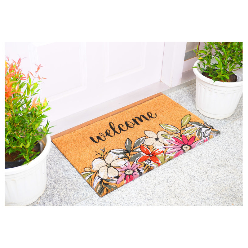Calloway Mills Non-Slip Floral Doormat, 17" W x 29" L