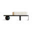 Banc rembourré blanc + noir-594714766