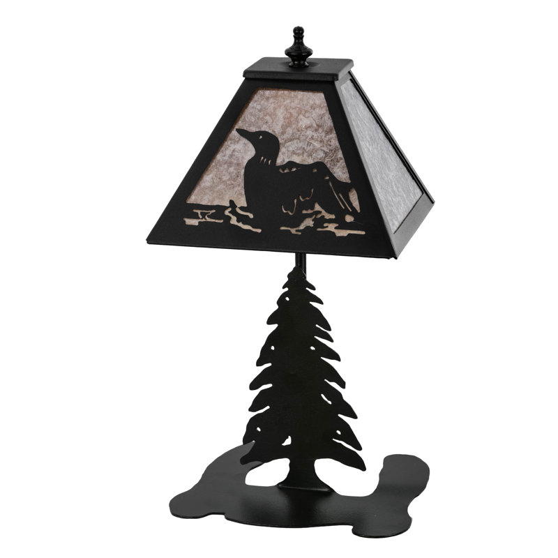 Steel Novelty Lamp, Silver Mica
