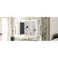 Armoire de rangement pour salle de bain avec miroir, 35 po x 27,5 po, paroi intérieure spacieuse pour la salle de bain, design fonctionnel, apparence élégante-206632703