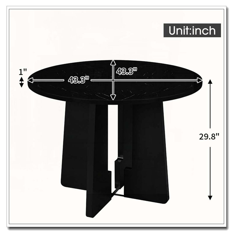 Round Dining Table for 4 Person