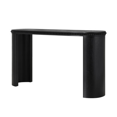 Vintage Console Table with Beaded Trim and Reversible Curved Legs by Latitude Run