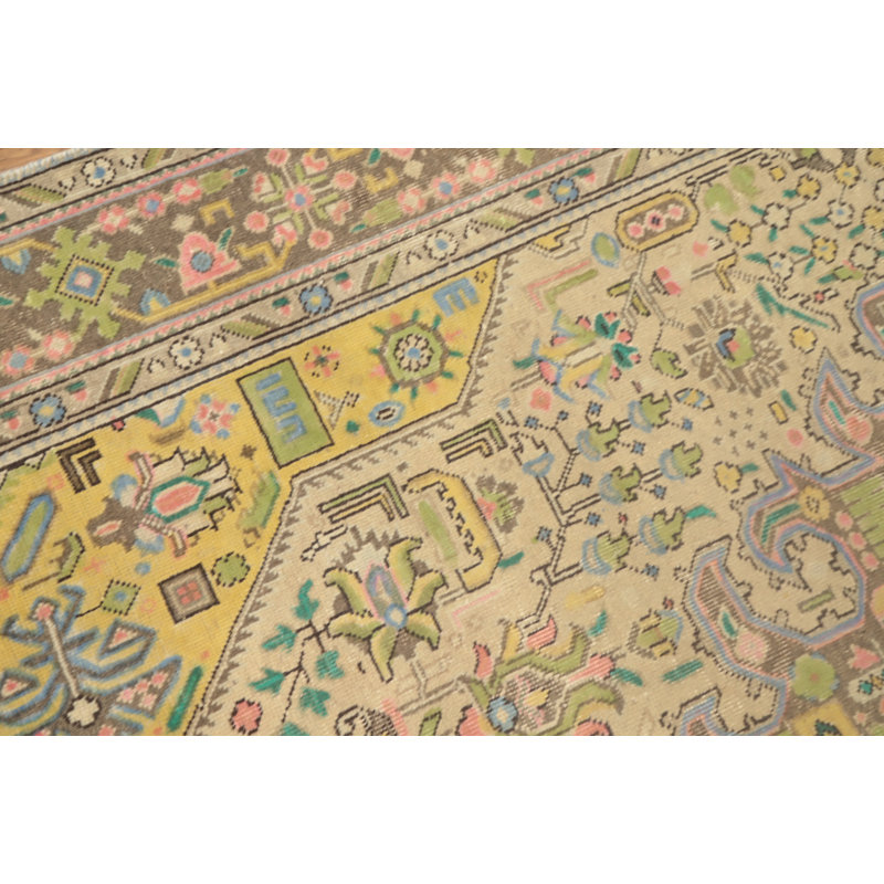 Tapis traditionnel rétro géométrique 6 x 9