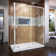 Flex 60" W x 36'' D x 74.75" H Semi-Frameless Rectangle Shower Enclosure with Base Included