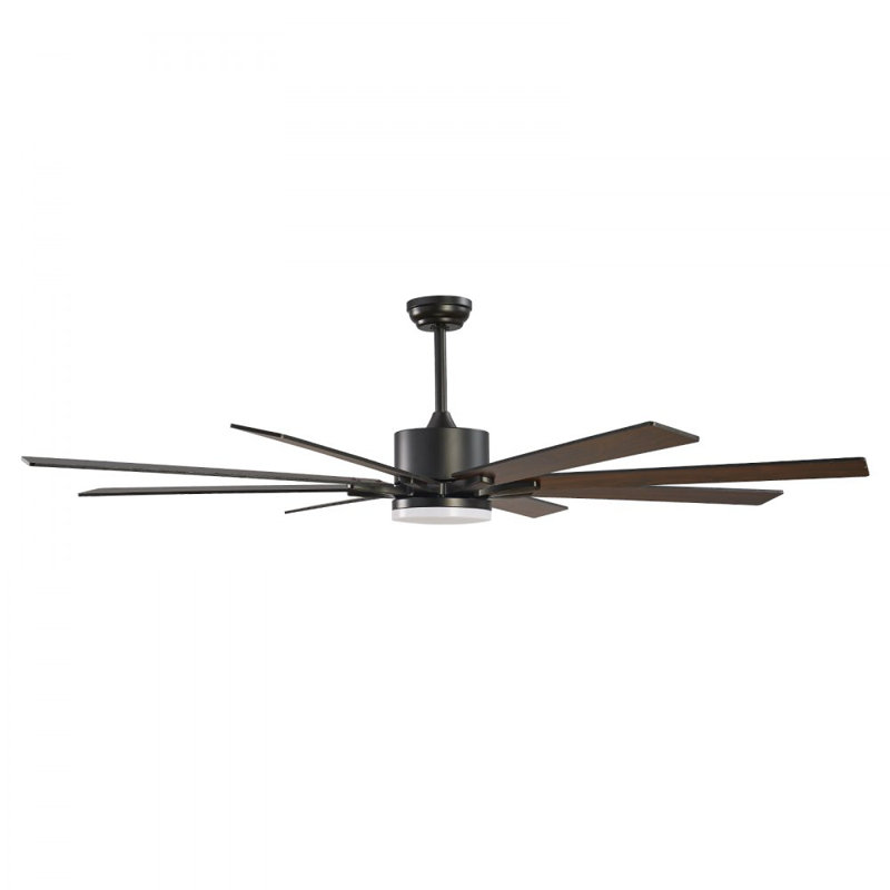 Ventilateur de plafond 72 pouces avec lumière, télécommande à 6 vitesses, température 3 couleurs à intensité variable, moteur à courant continu réversible, ventilateur encastré moderne à profil bas pour chambre à coucher, salon, utilisation in