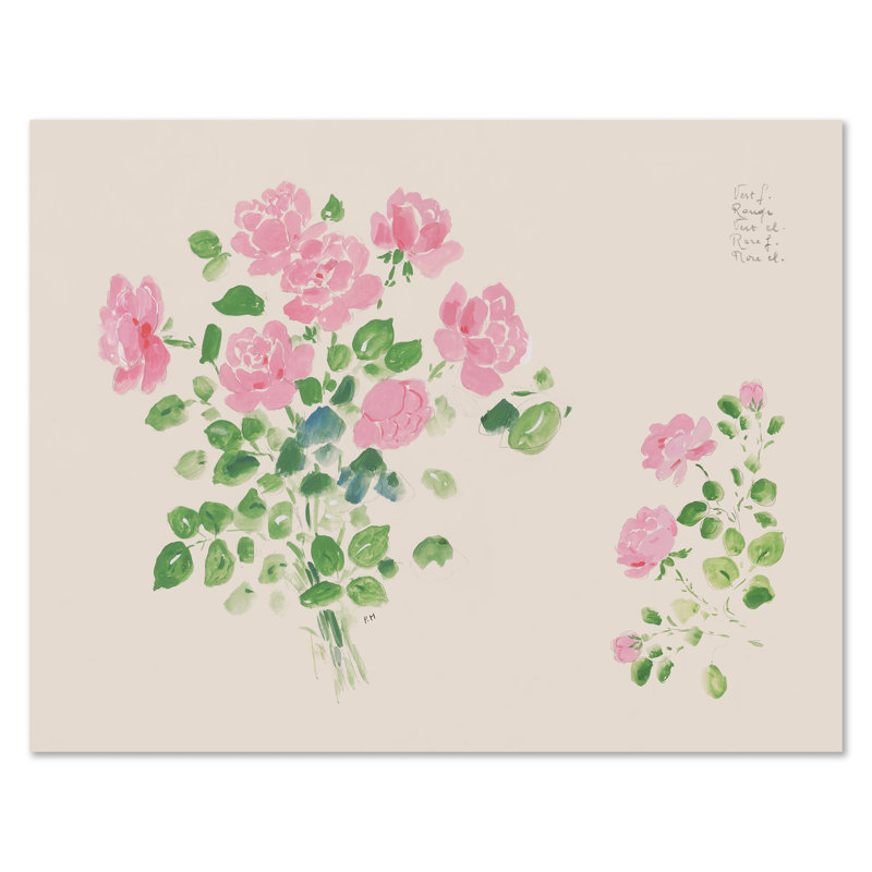 Rose Bouquet Print by Paule Marrot, Unframed, 42" H x 54" W x 1.25" D