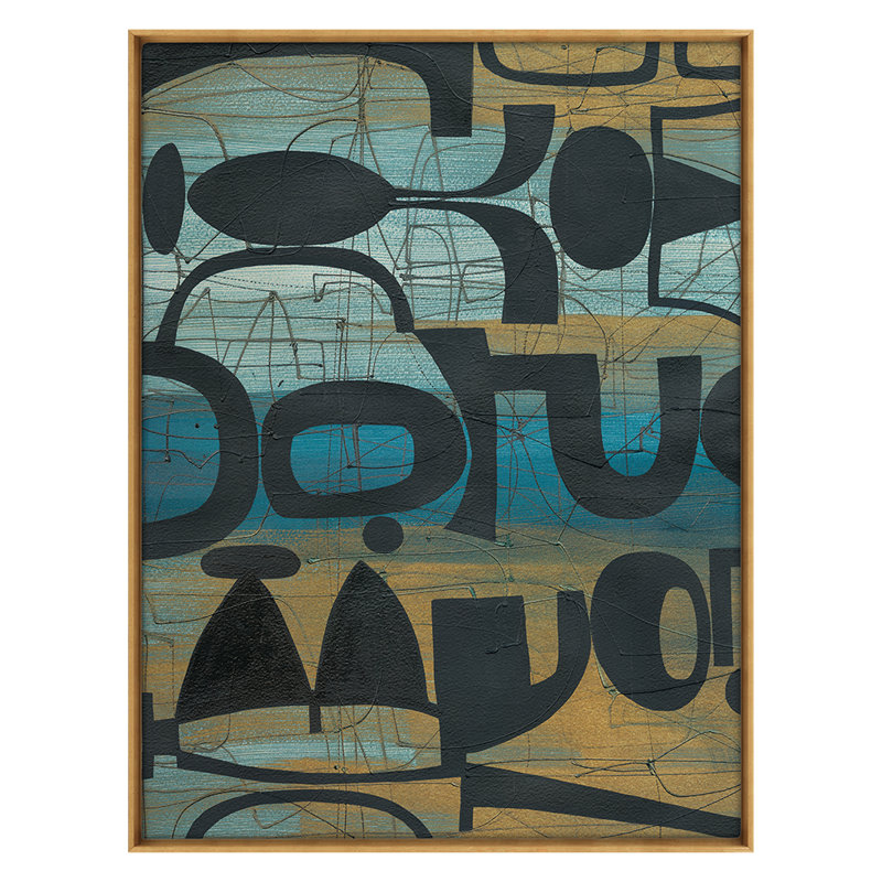 Puzzle Print by Morlock, Jody, Gold Framed, 38" H x 50" W