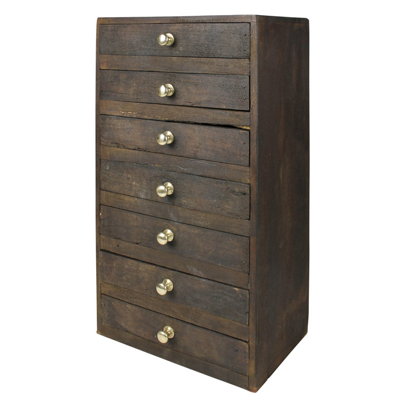 Commode de rangement 7 tiroirs Mlawsky