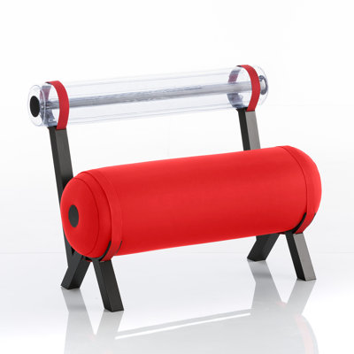 L100 Aluminium And Opaque Black PVC Bench