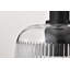  Alonsa - Pendant - Matte Black Finish - Clear Ribbed Glass-2117410897